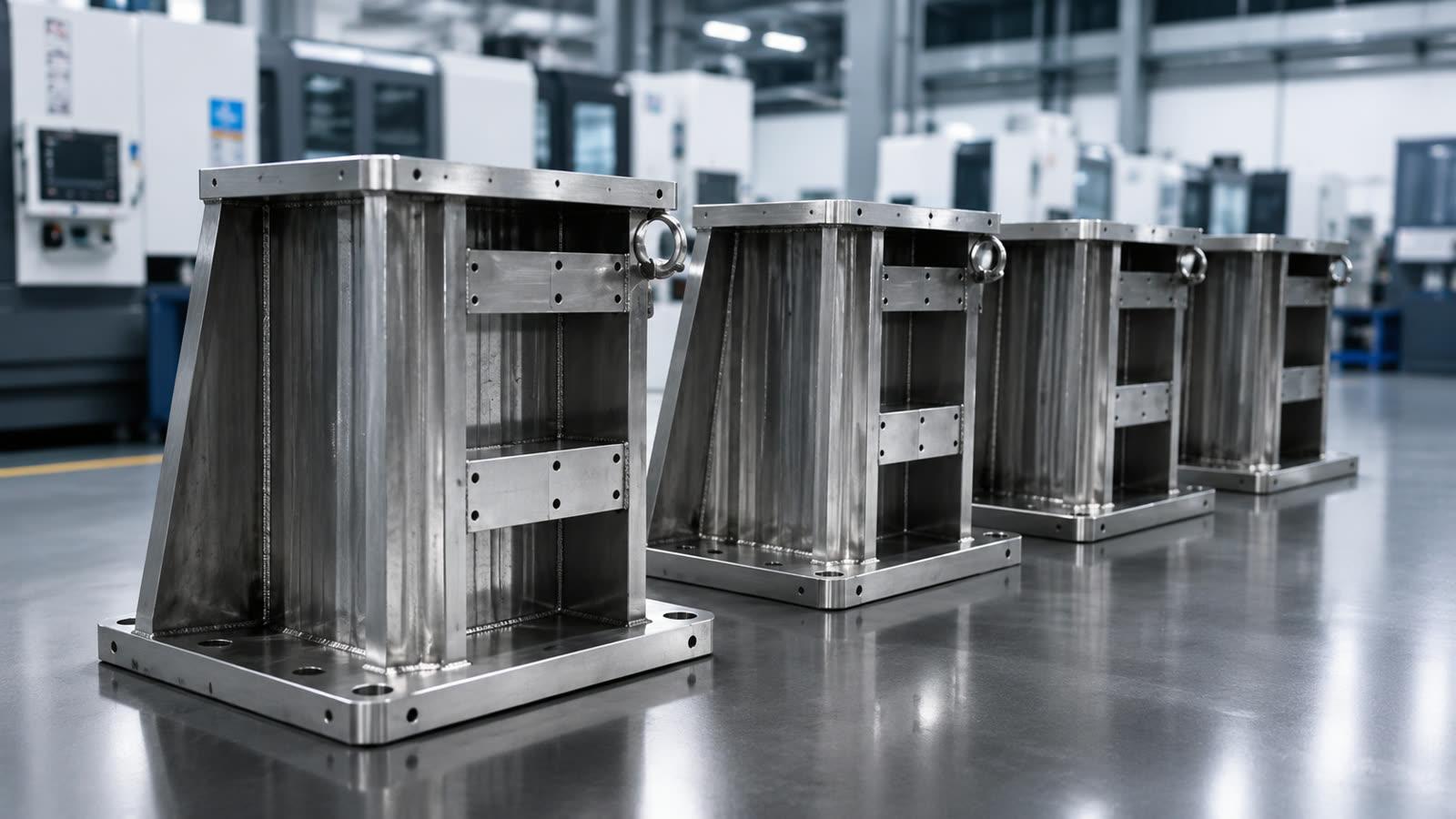 Welded Steel Machine Bases — Batch Production