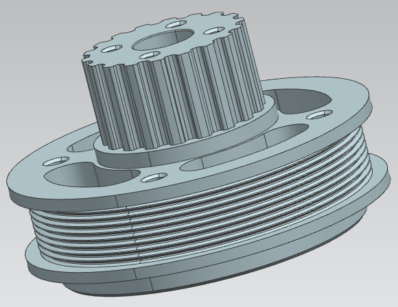 Drive pulley · Ø44 hub